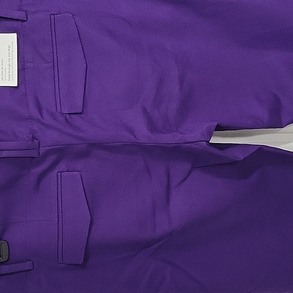 NWT Calvin Klein Purple Body Fit 6 X 33 Pants - Picture 2 of 9